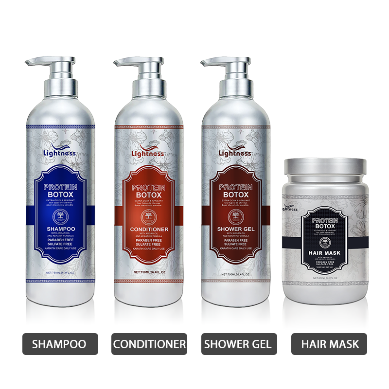 Professional Salon Hair Shampoo Keratin Complex Shampoo Keratin Smoothing Curly Hair Shampoo and Conditioner Set