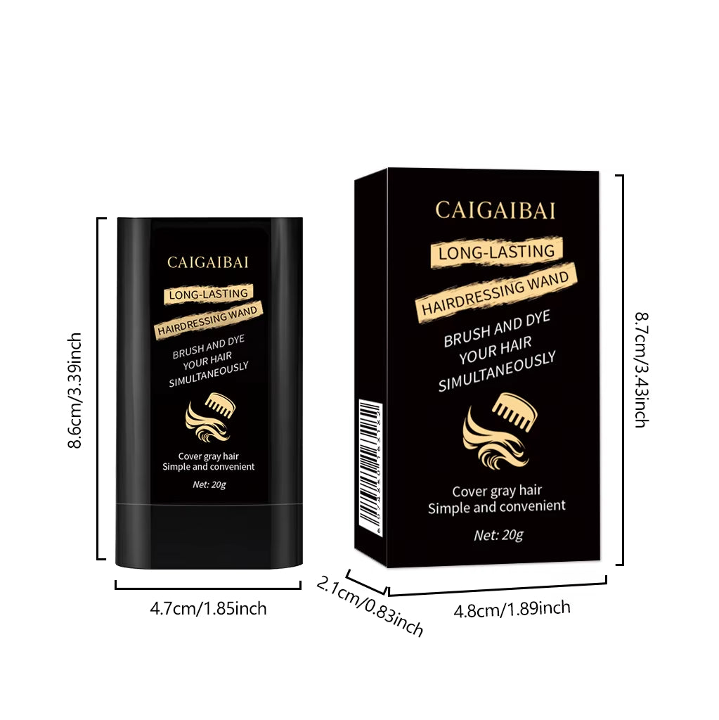 Instant Gray Root Coverage Hair Dye Stick Unisex Dyeing Powder Temporary Color Hair Dye Cream Pen Hair Chalk With Comb