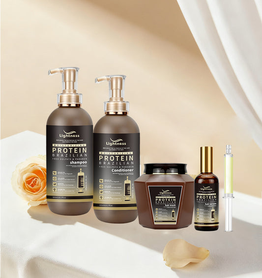 OEM ODM Brazilian Keratin Shampoo and Conditioner Hair Mask Moisturizing Anti Dandruff Shampoo Protein Hair Care Shampoo Set