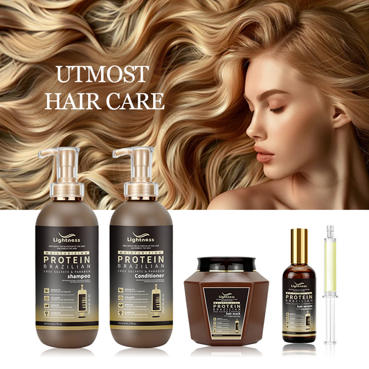 OEM ODM Brazilian Keratin Shampoo and Conditioner Hair Mask Moisturizing Anti Dandruff Shampoo Protein Hair Care Shampoo Set