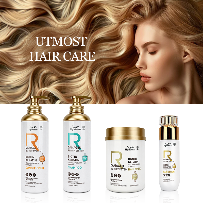 Private Label Natural Gentle Hair Care Sets Moisturizing and Nourishing Curly Hair Shampoo and Conditioner Set