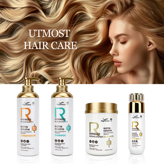 Private Label Natural Gentle Hair Care Sets Moisturizing and Nourishing Curly Hair Shampoo and Conditioner Set