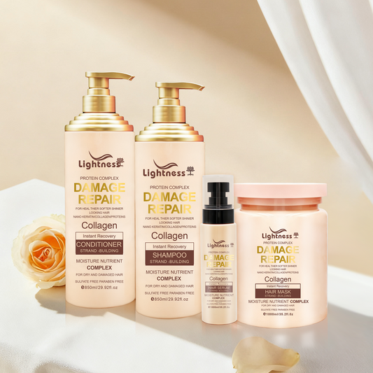 Best Collagen Shampoo for Anti Hair Loss Treatment Smooth Hair Conditioner Support OEM Hair Care Set