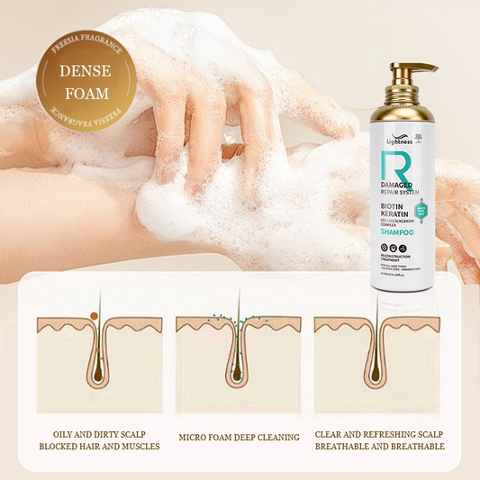 Private Label Natural Gentle Hair Care Sets Moisturizing and Nourishing Curly Hair Shampoo and Conditioner Set