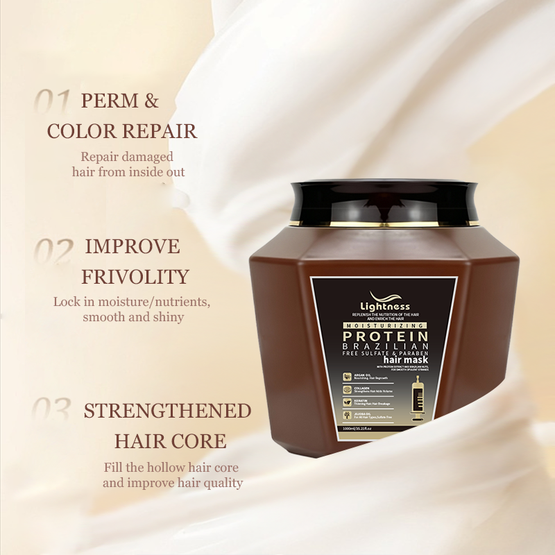 OEM ODM Brazilian Keratin Shampoo and Conditioner Hair Mask Moisturizing Anti Dandruff Shampoo Protein Hair Care Shampoo Set