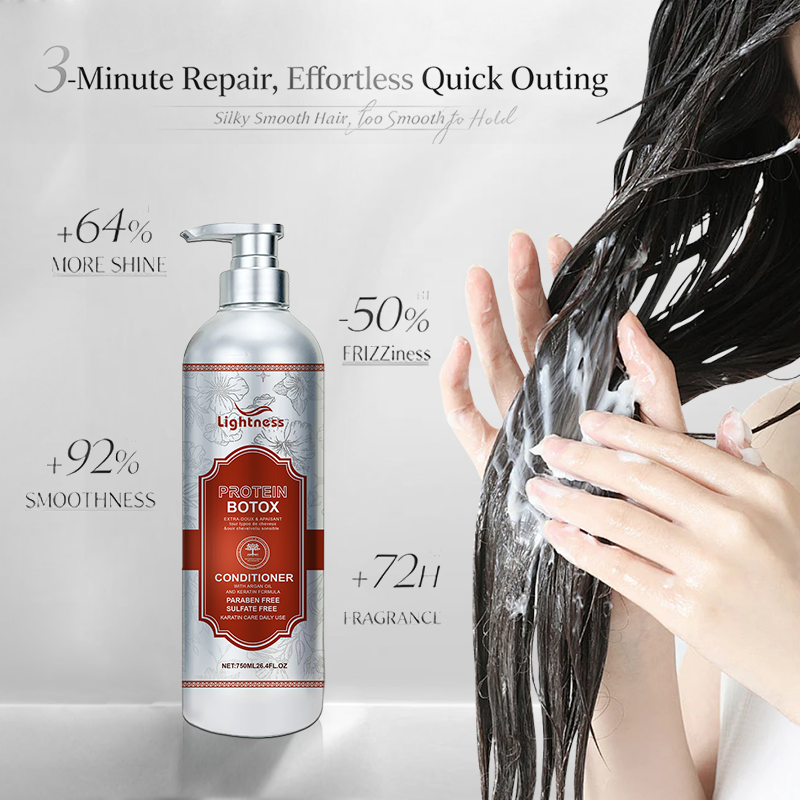 Professional Salon Hair Shampoo Keratin Complex Shampoo Keratin Smoothing Curly Hair Shampoo and Conditioner Set