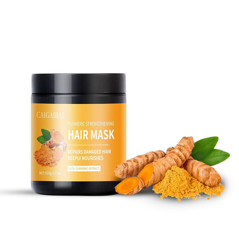 Wholesale Large Size Hair Masque Multiple Nourish Moisturizing Effects Organic Turmeric Ginger Hair Treatment Mask