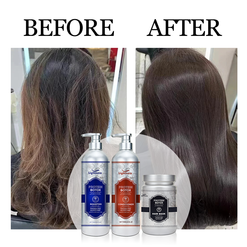 Professional Salon Hair Shampoo Keratin Complex Shampoo Keratin Smoothing Curly Hair Shampoo and Conditioner Set