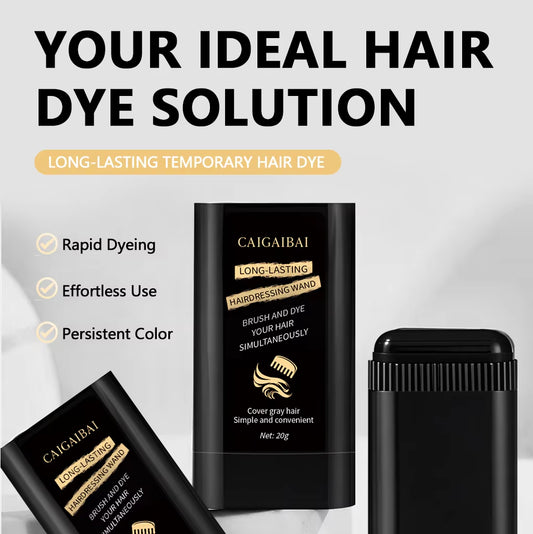 Instant Gray Root Coverage Hair Dye Stick Unisex Dyeing Powder Temporary Color Hair Dye Cream Pen Hair Chalk With Comb