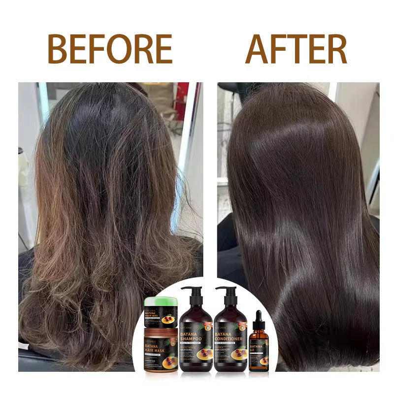 Private Label Batana Oil Shampoo Biotin Sulfate Free Organic Natural Vegan Hair Growth Shampoo and Conditioner Set