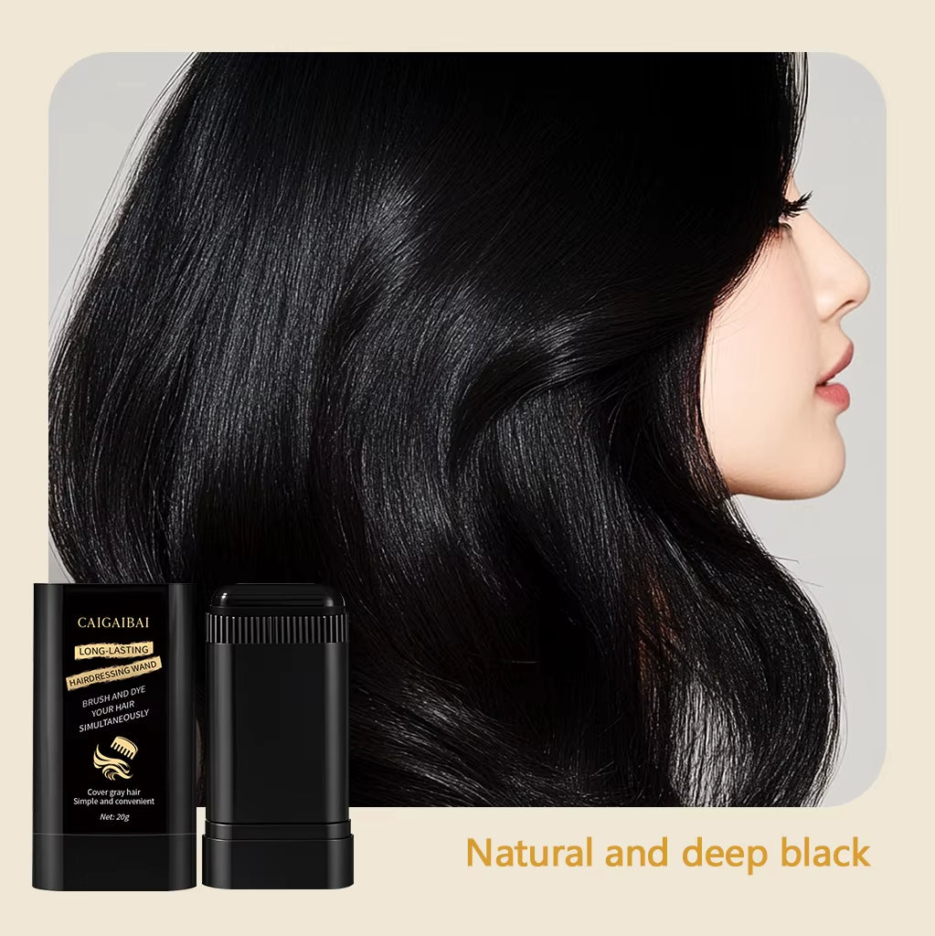 Instant Gray Root Coverage Hair Dye Stick Unisex Dyeing Powder Temporary Color Hair Dye Cream Pen Hair Chalk With Comb