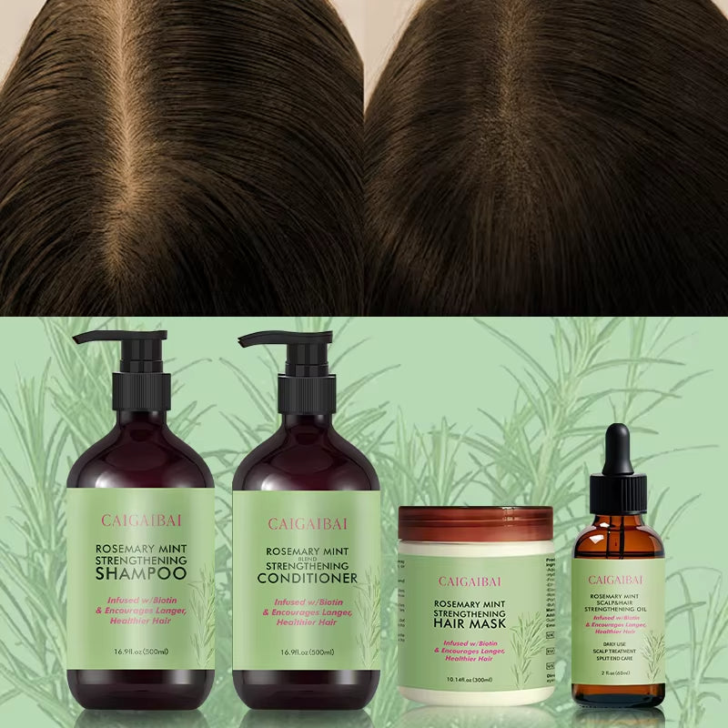 Private Label Natural Organic Rosemary Hair Care Set Repair Hair Organic Shampoo and Conditioner Set