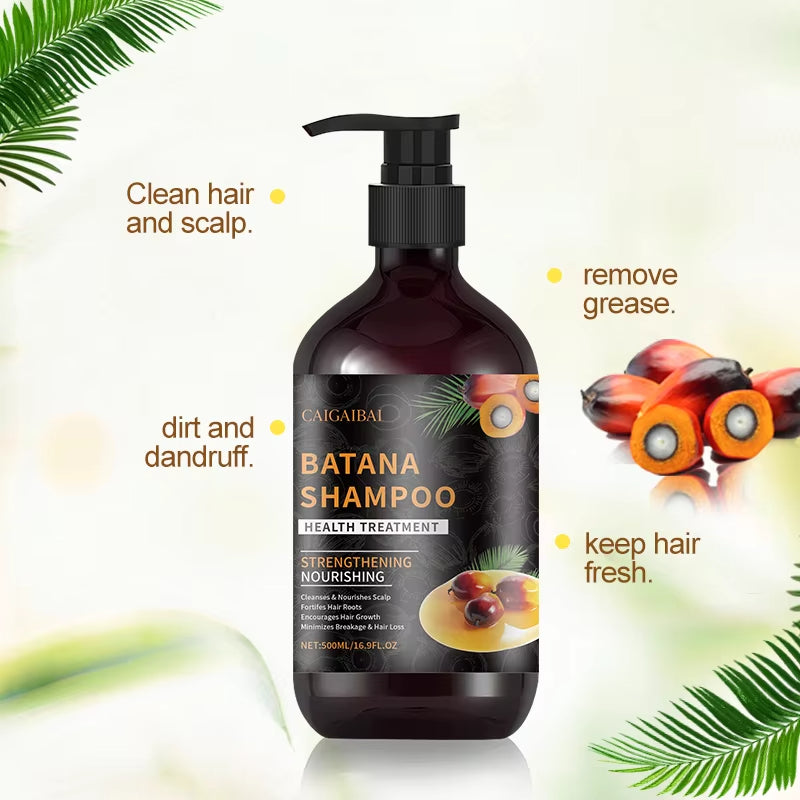 Private Label Batana Oil Shampoo Biotin Sulfate Free Organic Natural Vegan Hair Growth Shampoo and Conditioner Set