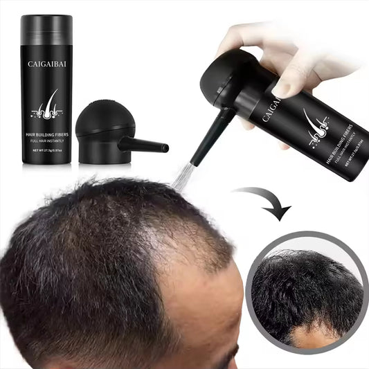 10 Colors Hair Powder Spray Fiber Thin to Thick Keratin Natural Cotton Kit Refill Hold Private Label Black Hair Building Fibers