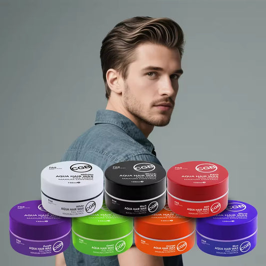 Custom Private Label 150g Strong Styling Long Lasting 7 Colors Hair Wax Spray Moisturize Organic Hair Wax