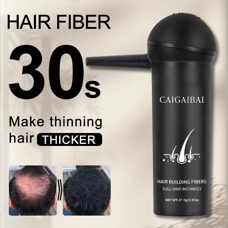 10 Colors Hair Powder Spray Fiber Thin to Thick Keratin Natural Cotton Kit Refill Hold Private Label Black Hair Building Fibers