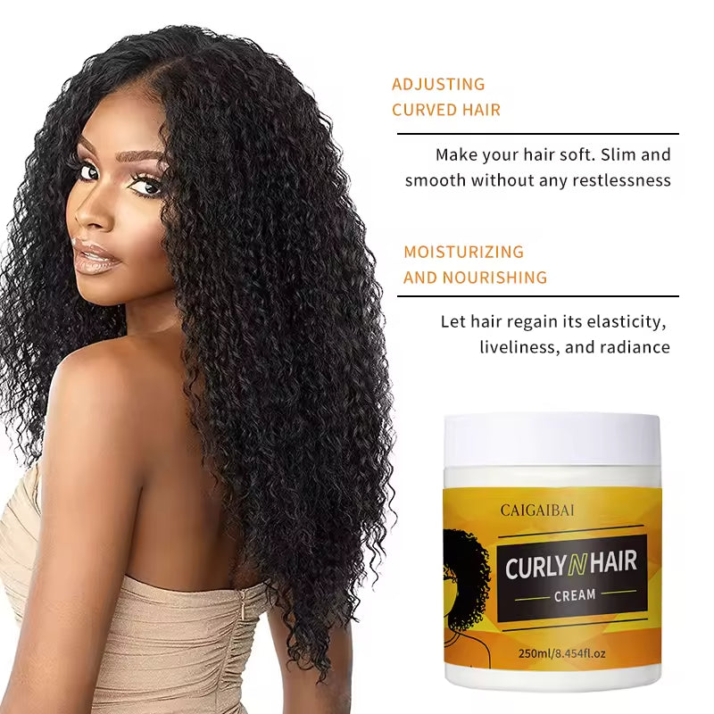 Private Label Shea Butter Curls Enhancer Enhancing Cream Hair Moisturizer Products for Define Curly Stretch Curl Defining Cream