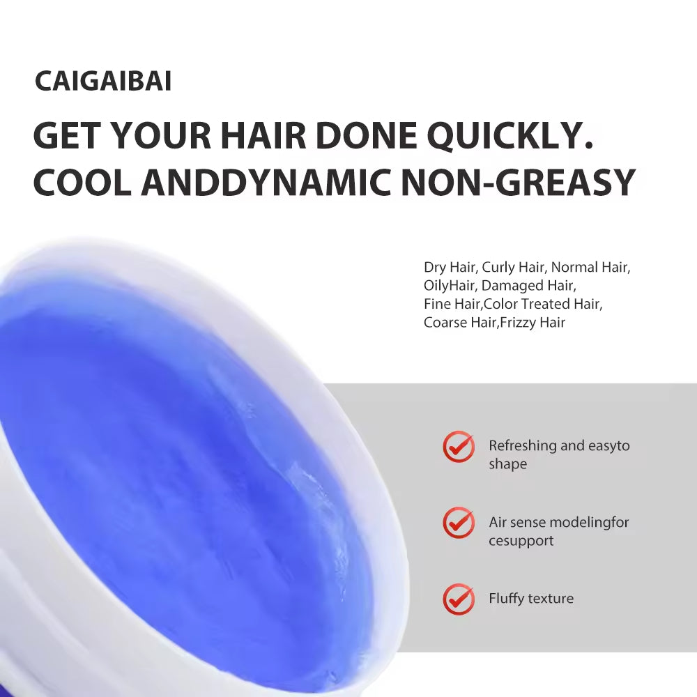 Custom Private Label 150g Strong Styling Long Lasting 7 Colors Hair Wax Spray Moisturize Organic Hair Wax