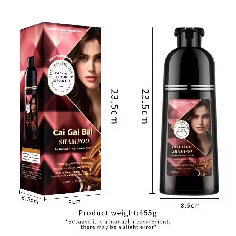Stock Goods Herbal Hair Color Shampoo Natural Permanent Organic Non Allergic Chinese Private Label Hair Dye